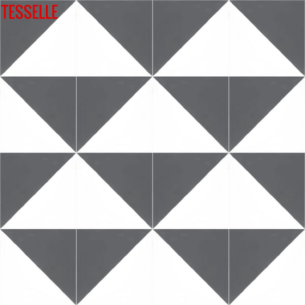 Oblique Briquet 8" Square Cement Tile5
