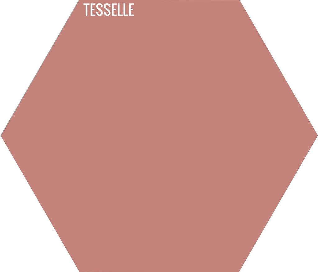 Peony 9904 - 9"x8" Hexagonal Cement Tile