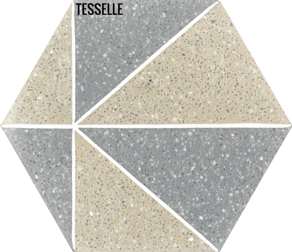 Pinnacle Cliffside 9x8" Hexagonal Cement Tile