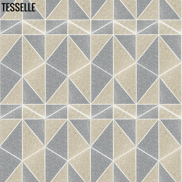 Pinnacle Cliffside 9x8" Hexagonal Cement Tile Layout C