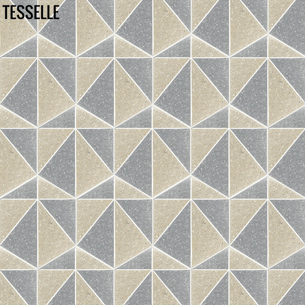 Pinnacle Cliffside 9x8" Hexagonal Cement Tile Layout E