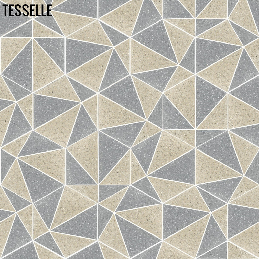 Pinnacle Cliffside 9x8" Hexagonal Terrazzo Cement Tile random