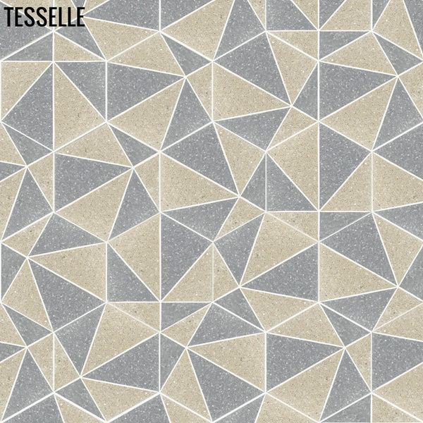 Pinnacle Cliffside 9x8" Hexagonal Terrazzo Cement Tile random