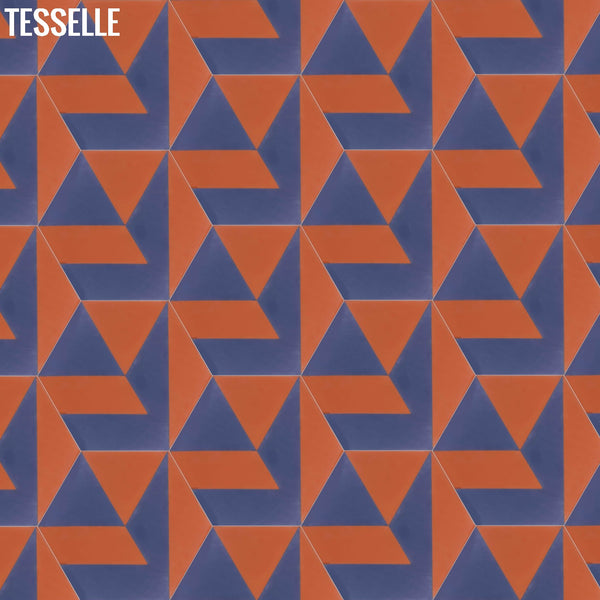 Polygonal Agate 9x8" Hexagonal Cement Tile by Jim Isermann 2
