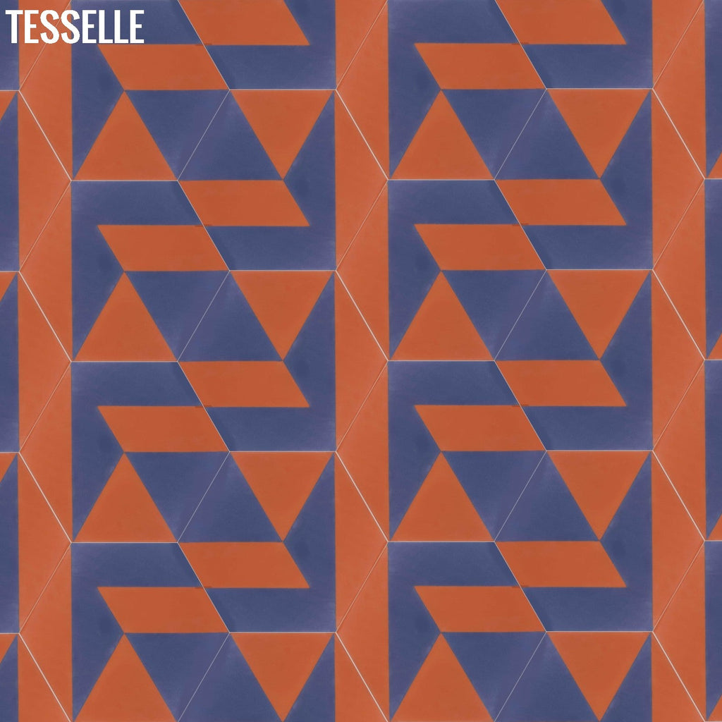 Polygonal Agate 9x8" Hexagonal Cement Tile by Jim Isermann 3