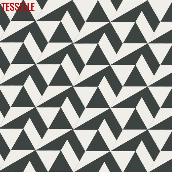 Polygonal Jasper 9x8" Hexagonal Cement Tile by Jim Isermann 2