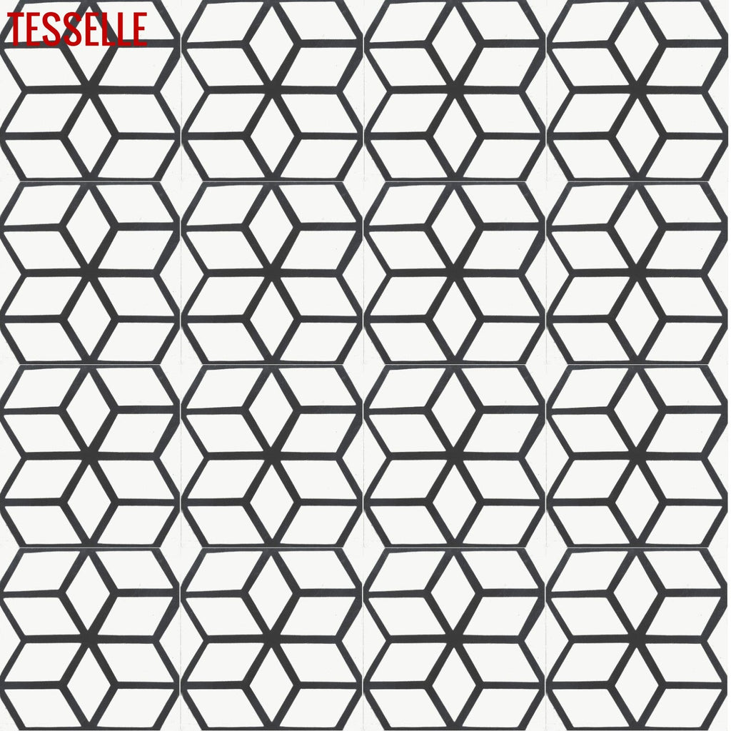 Prism Vantage 8" Square Cement Tile – Tesselle