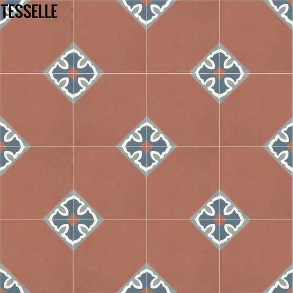 Rosarito La Costa 8" Square Cement Tile 1