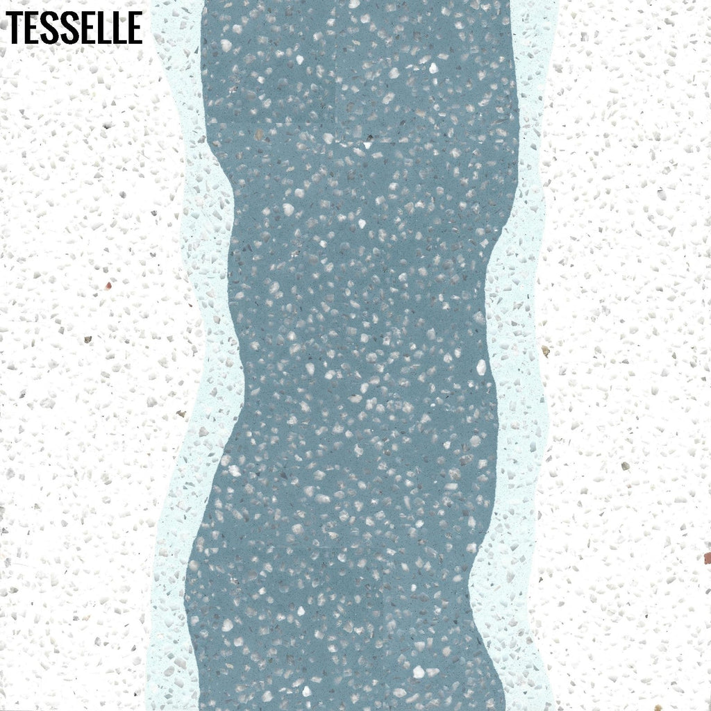 Shoreline Eastport 8" Square Terrazzo Cement Tile
