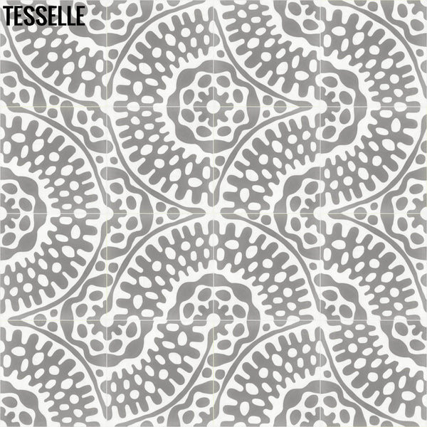 Sonora Thistle 8" Square Cement Tile Layout 7