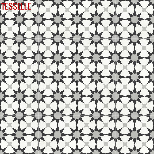 Starre Prismatic 8" Square Cement Tile 1