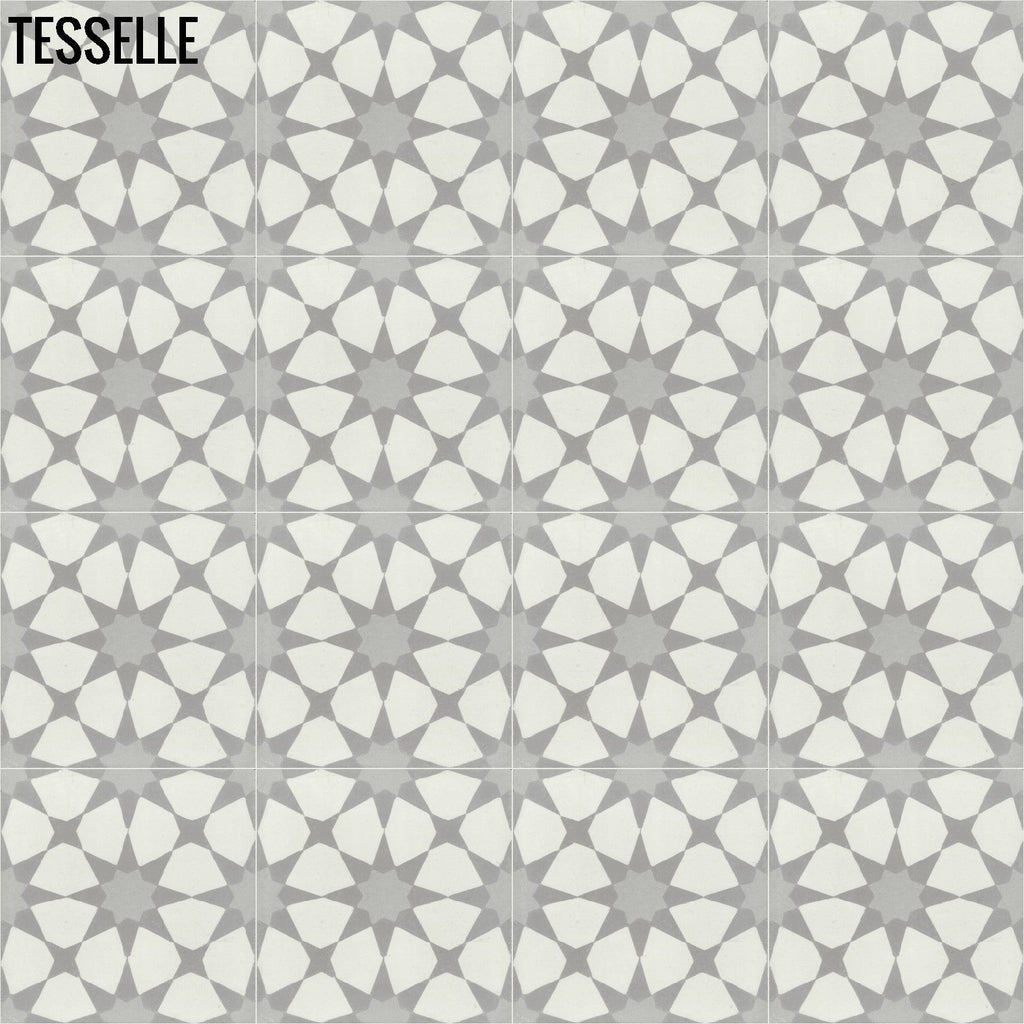 Starre Strata 8" Square Cement Tile 4x4
