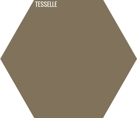 Straw 6004 - 9"x8" Hexagonal Cement Tile