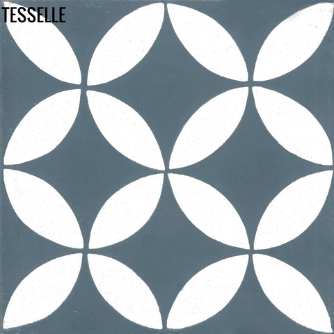 Tropez Ocean 8" Square Cement Tile