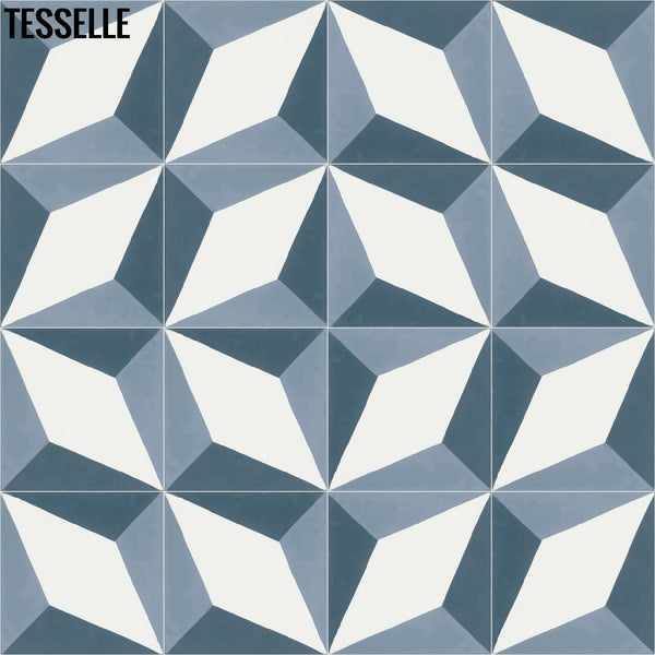 Venita Adalee 8" Square Cement Tile 2