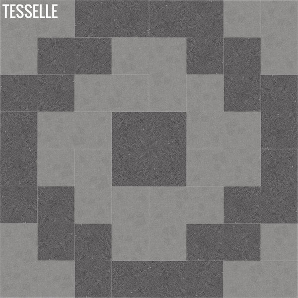 Tacaná and Bárcena 24x12" Lava Tile Planks Layout a